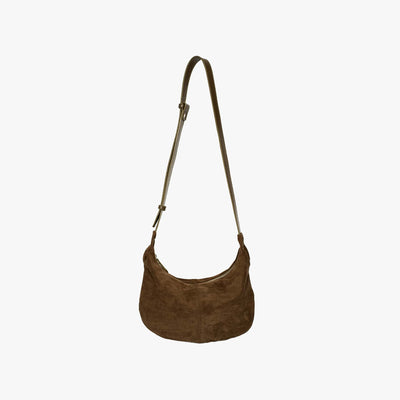 Suede Croissant Bag