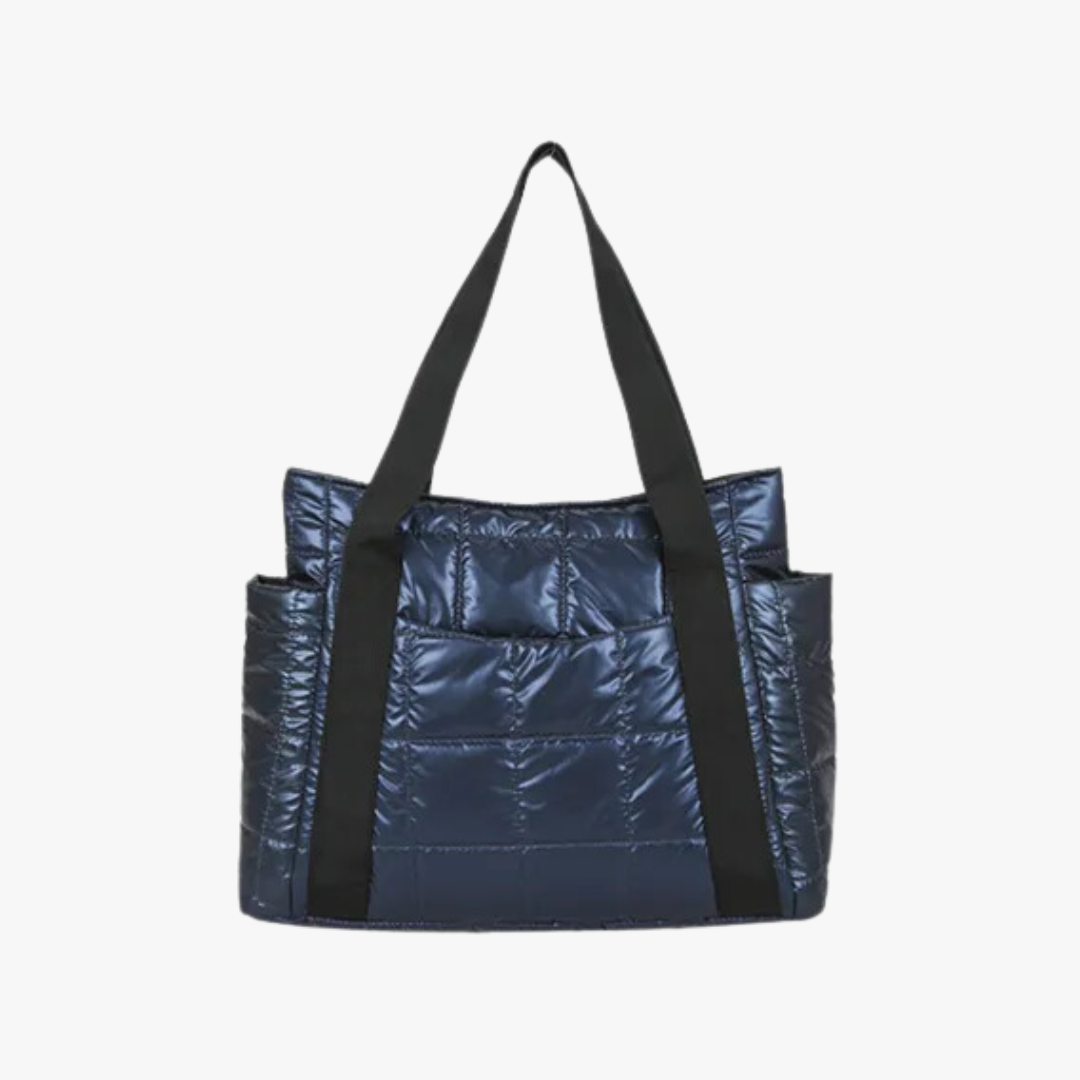 Satin Quilted Tote