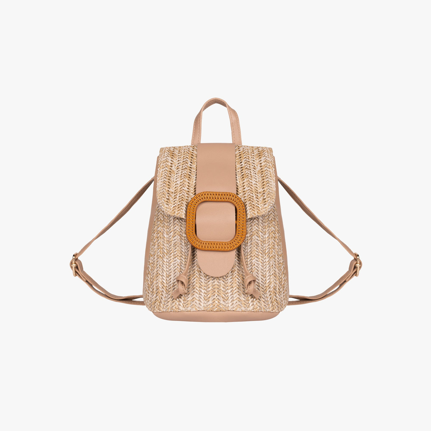 Buckle Straw Backpack