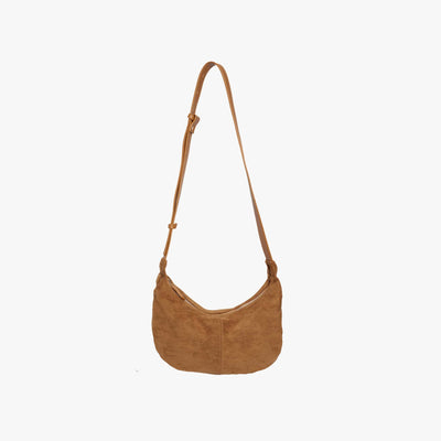 Suede Croissant Bag