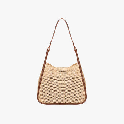 Large Handle Straw Tote