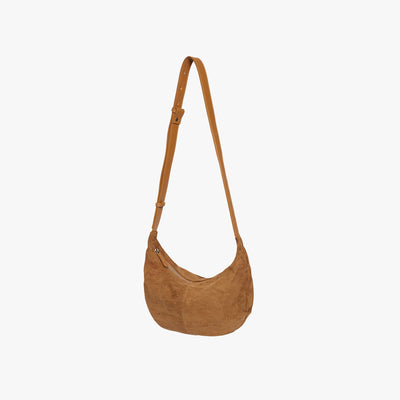 Suede Croissant Bag