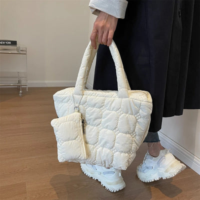 Luxee Boxy Puffer Tote