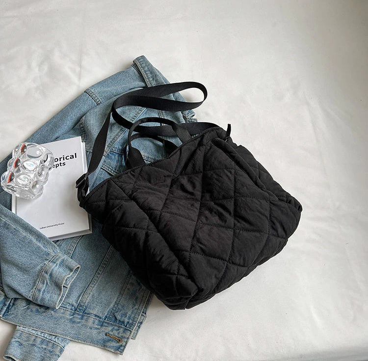 Luxee Quilted Puffer Tote