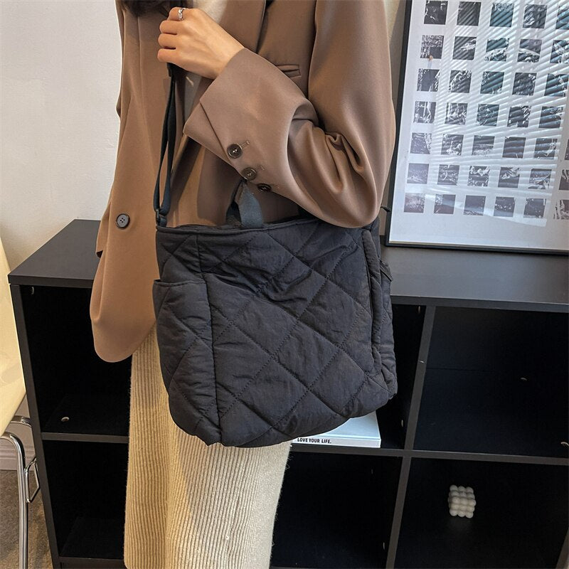 Luxee Quilted Puffer Tote