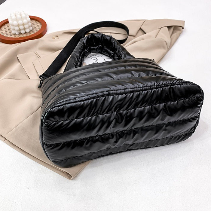 Satin Puffer Bag