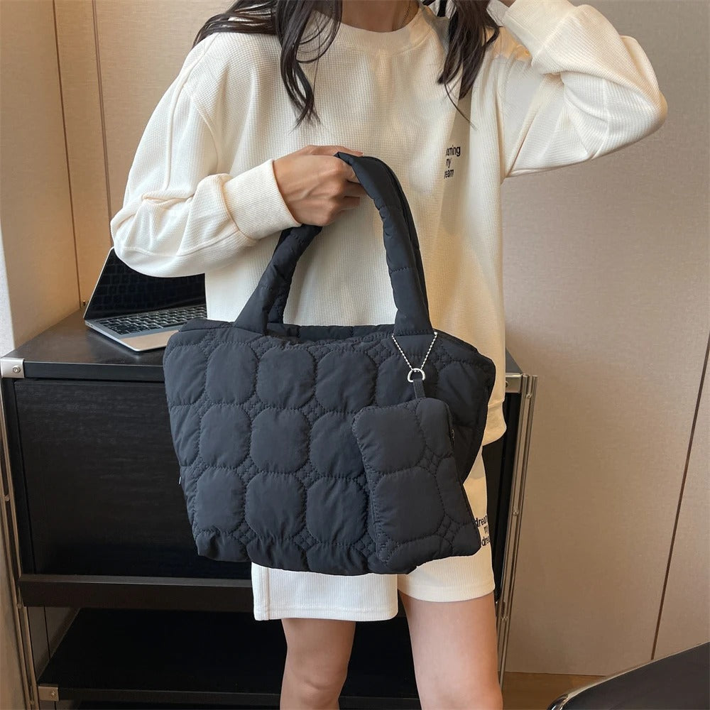 Luxee Boxy Puffer Tote