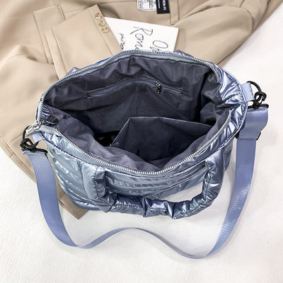 Satin Puffer Bag