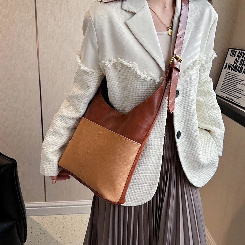 Carol Two Tone Shoulder Bag