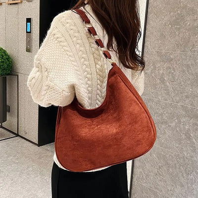 Mara Suede Shoulder Bag