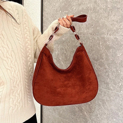 Mara Suede Shoulder Bag