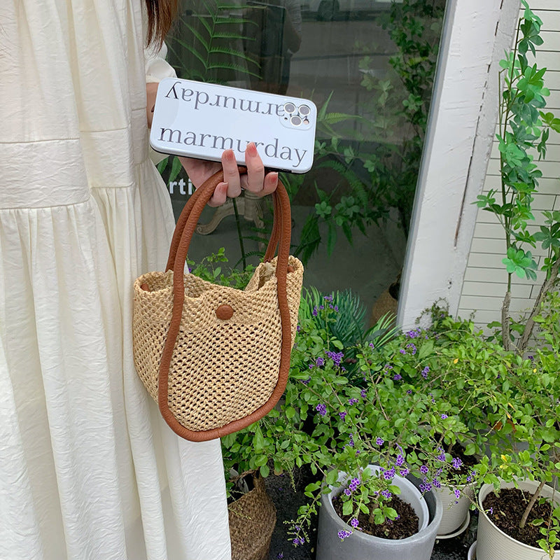 Mini Straw Tote