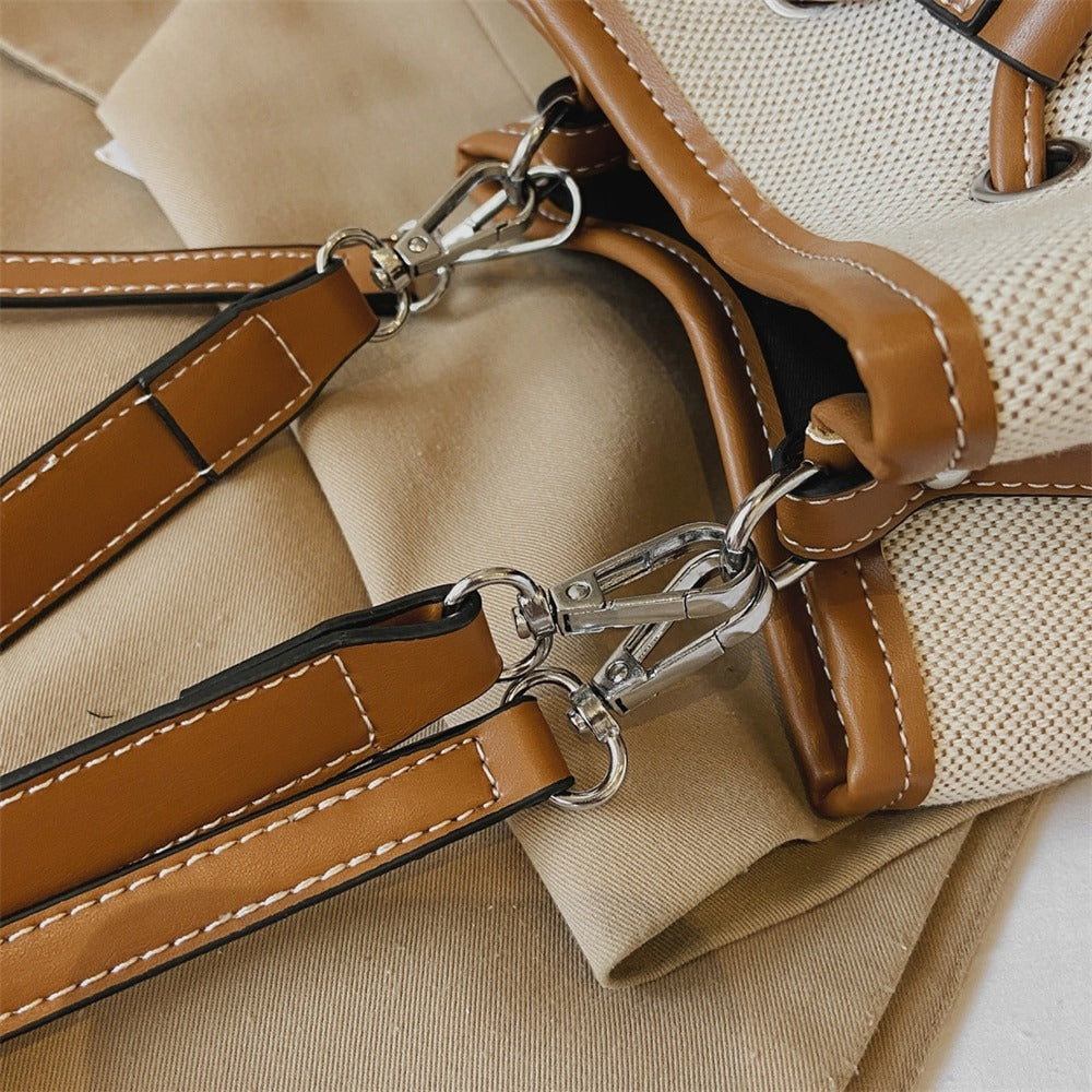 Vintage Canvas Bucket Bag