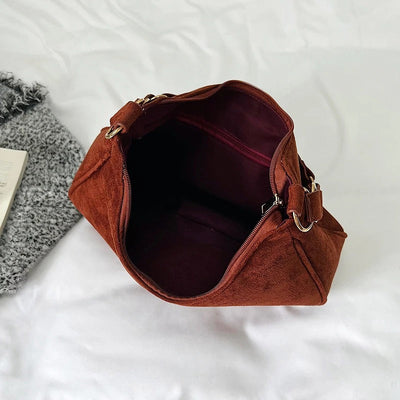 Mara Suede Shoulder Bag