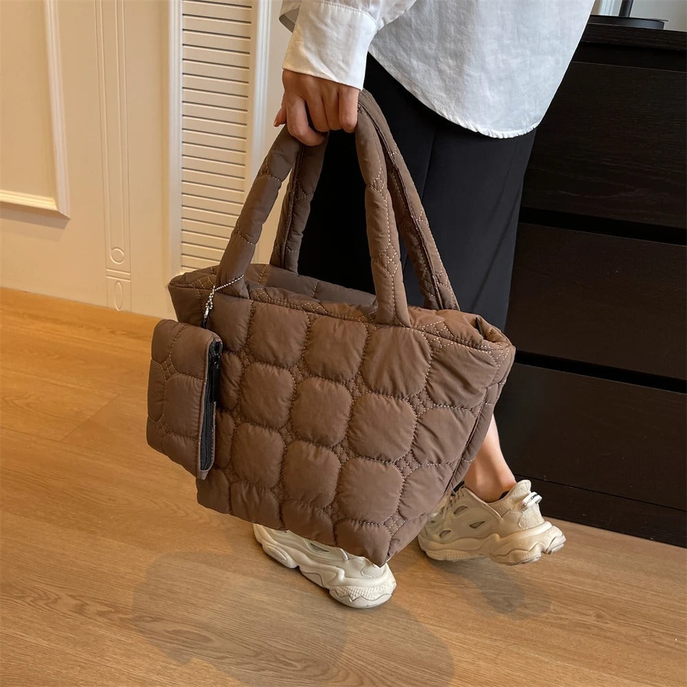 Luxee Boxy Puffer Tote