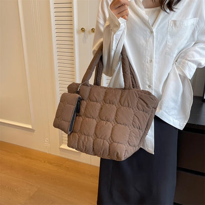 Luxee Boxy Puffer Tote