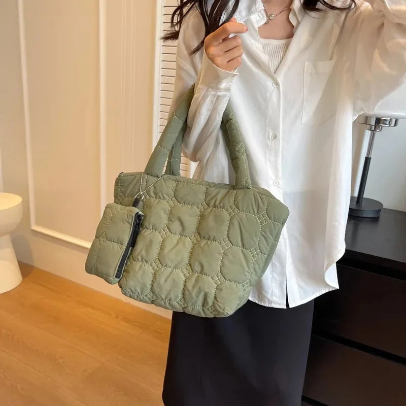 Luxee Boxy Puffer Tote