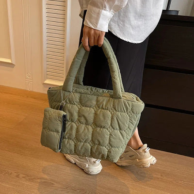 Luxee Boxy Puffer Tote