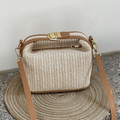 Poppy Mini Straw Crossbody