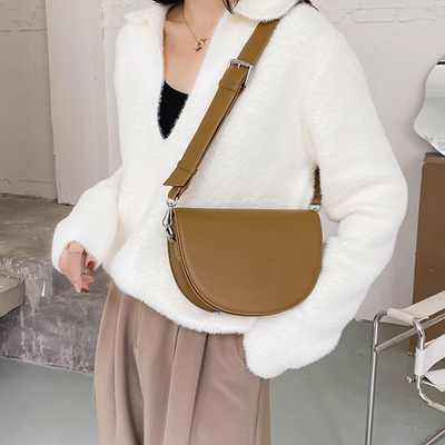 Minimal Half Moon Crossbody