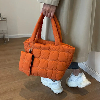 Luxee Boxy Puffer Tote