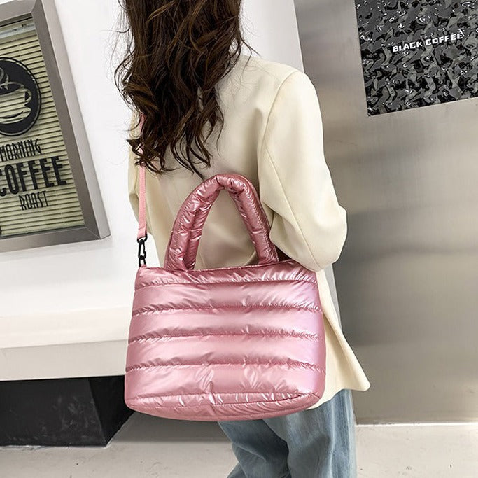 Satin Puffer Bag