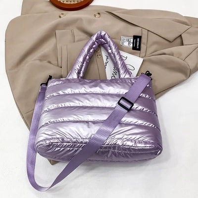 Satin Puffer Bag