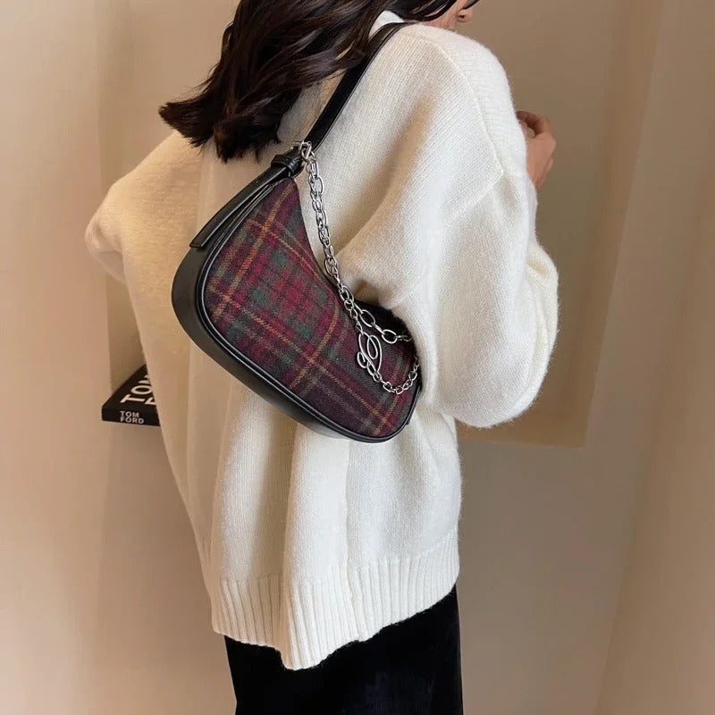 Plaid Mini Shoulder Bag