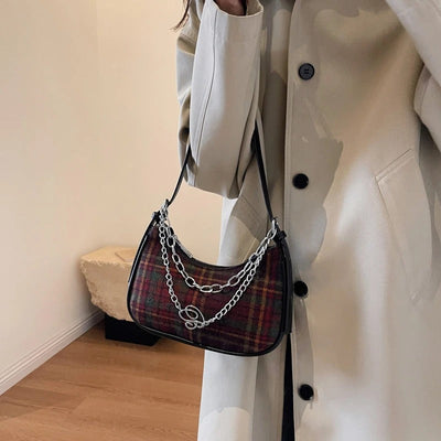 Plaid Mini Shoulder Bag