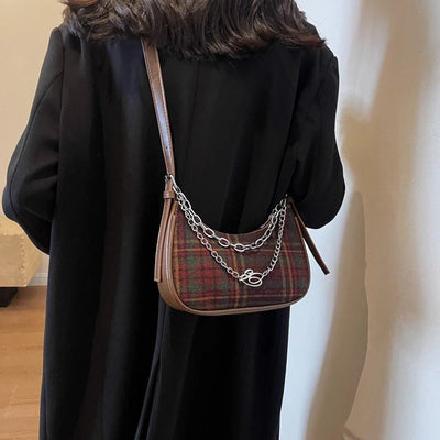 Plaid Mini Shoulder Bag