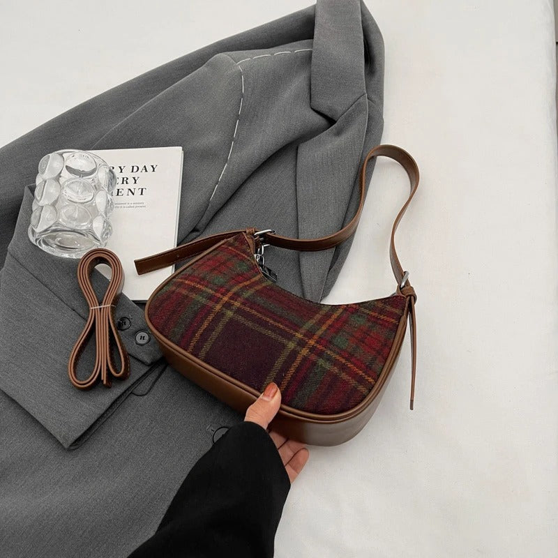 Plaid Mini Shoulder Bag