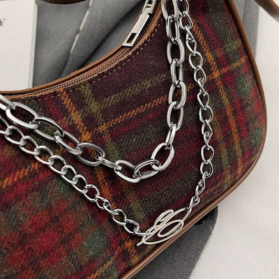 Plaid Mini Shoulder Bag