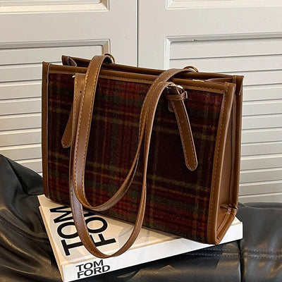 Plaid Tote