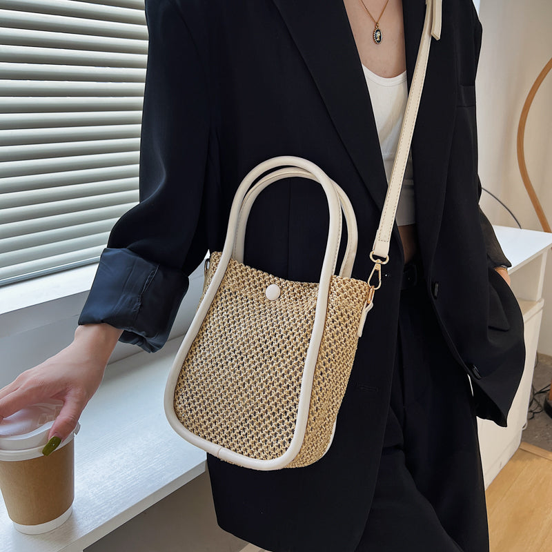 Mini Straw Tote