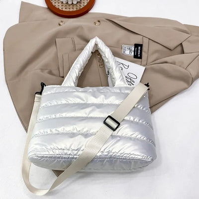 Satin Puffer Bag