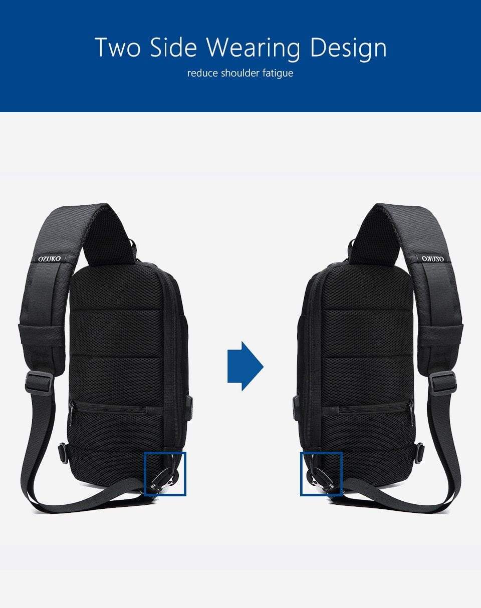 Anti-theft Waterproof Crossbody Backpack