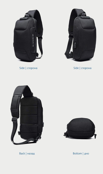 Anti-theft Waterproof Crossbody Backpack