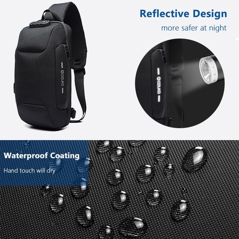 Anti-theft Waterproof Crossbody Backpack