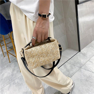 Poppy Mini Straw Crossbody