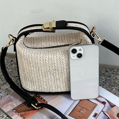 Poppy Mini Straw Crossbody