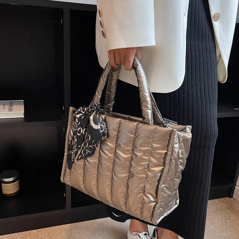 Satin Midi Tote