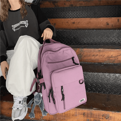 Double-Deck Waterproof School Backpack