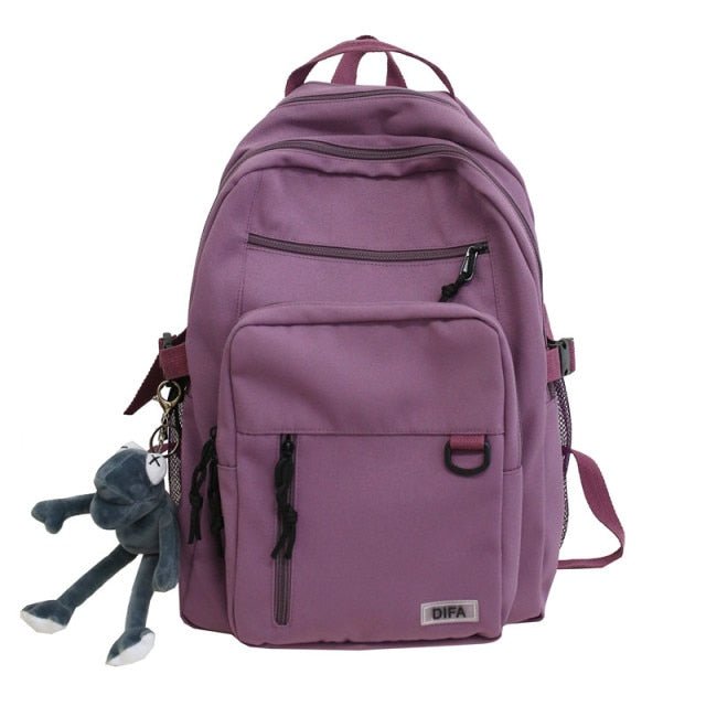 Double-Deck Waterproof School Backpack