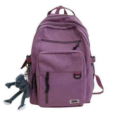 Double-Deck Waterproof School Backpack