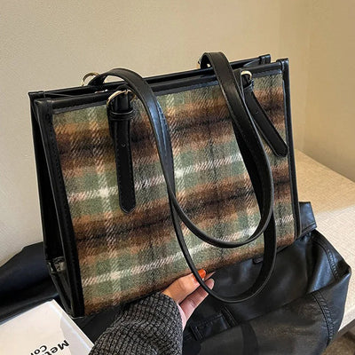 Plaid Tote