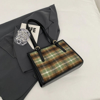 Plaid Tote