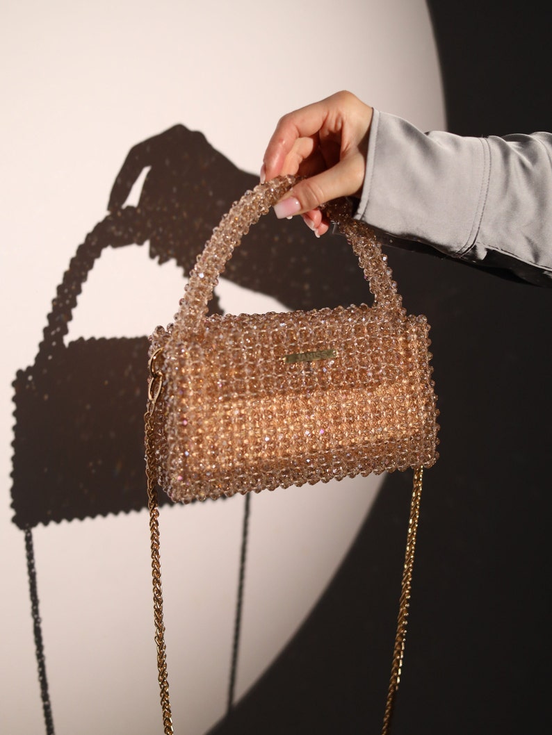 Champagne Crystal Handbag