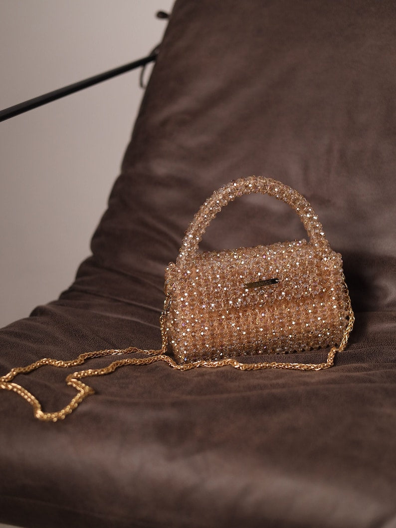 Champagne Crystal Handbag