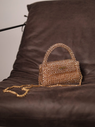 Champagne Crystal Handbag