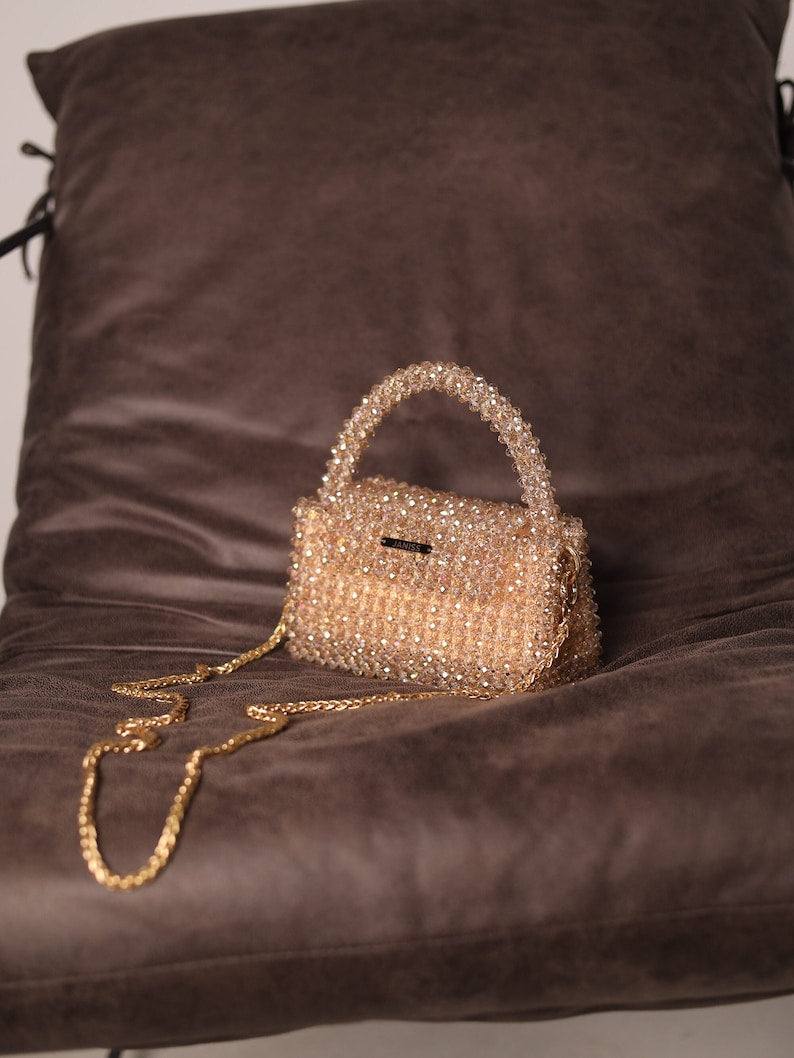 Champagne Crystal Handbag